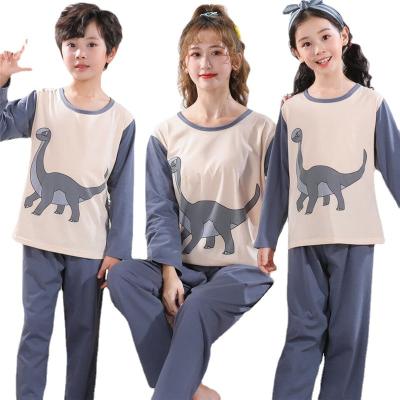 China QUICK DRY new design long sleeve cotton family pajamas for women and men sleepwear and kids pajamas for sale