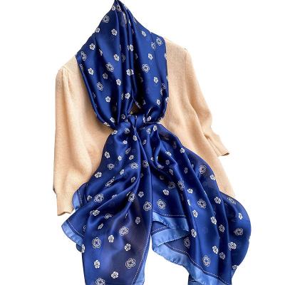 China New Design Sunscreen QUICK DRY Summer Silk Scarves For Women Luxury Scarf for sale