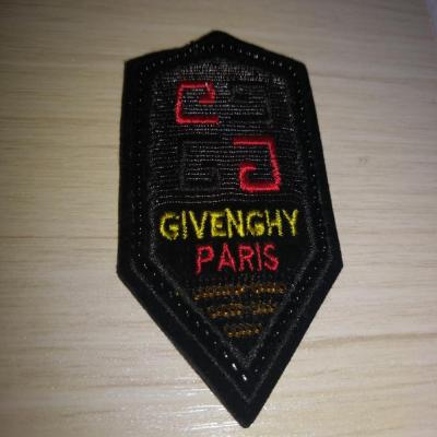 China Custom Viable 3D Metal Glitter Beads Sequin Embroidered Logo PVC Soft Rubber Patch For Clothes Bags Shoulder Patch Leather Patch for sale