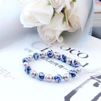 China CLASSIC exquisite jewelry beads bracelets cuff for children for young lady ceramic natural jewelry ethnic accessories for sale