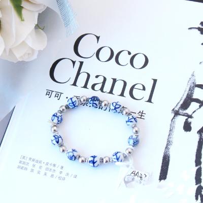 China CLASSIC fashion jewelry beaded bracelets cuff for kids for young lady natural ceramic jewelry for children's day for sale