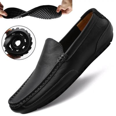 China Fashion Trend Leather Men Shoes 2022 Trendy Luxury Casual Slip On Italian Black Male Sneakers Formal Men Loafers Loafers Workout Shoes for sale