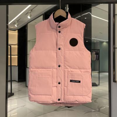 China Waterproof Hot Pink Ladies Down Vest Women's Sleeveless Vest Jacket Women's Winter Vest Coat Vests for sale