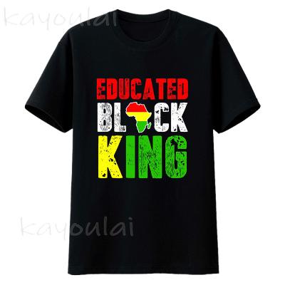 China Anti-Pilling Fashion 2020 Educated Black KING Shirt - DNA T-shirt Peace African Pride Shirt for sale