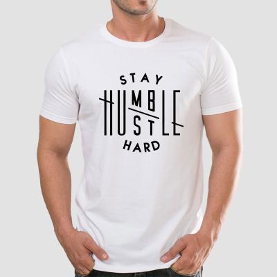 China 2021 new arrivals anti-pilling clothing T-shirt letter printing casual cotton T-shirt man plus size T-shirts for sale