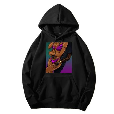 China High Quality Hip Hop Anti-wrinkle Pullover Hoodies Embracing Thrill Logo Oversize Woman Hooded Sweater Custom Made for sale