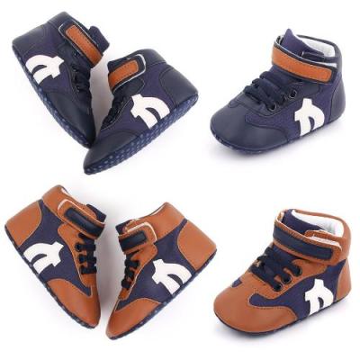 China PU Synthetic Leather Toddler Shoes Prewalker Baby Shoes Durable Thermal Anit-skidding Newborn Baby Sneakers 571833 for sale