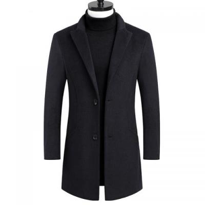 China Breathable Mid Long Style Wool Men Overcoat Thermal For 2021 Winter Wear for sale