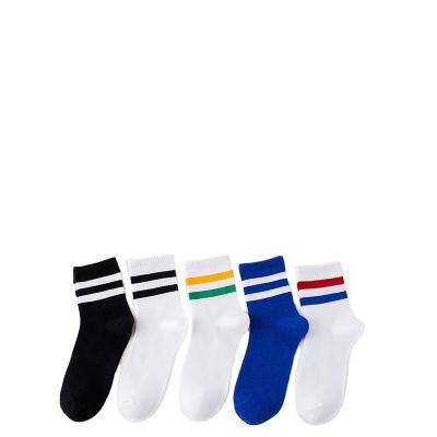 China Custom Women's Unisex Dress Mens Cotton Funny Colorful QUICK DRY Combed Colorful Striped Socks for sale