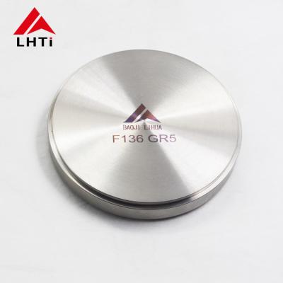 China Round Silver Titanium Alloy Discs Custom Diameter / Securely Packed in Plywood Case for sale