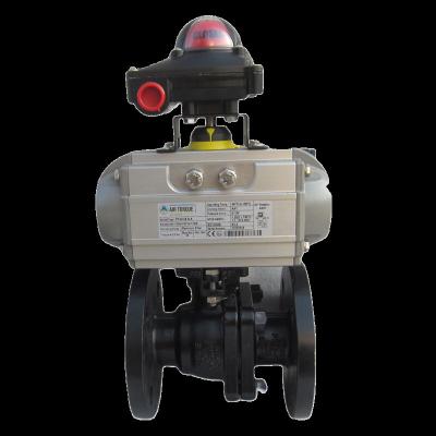 China Fluid Control With Minimal Resistance From Pneumatic Carbon Steel Flanged Ball Valve for sale