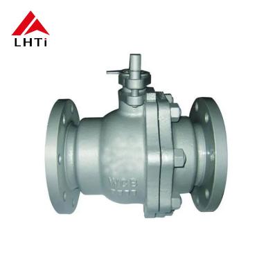 China High Pressure DN10 DN15 Titanium Two-Piece Ball Valve Gr1 Gr2 for Water Supply Treatment for sale