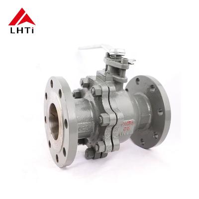 China Industrial ASME Gr1 Gr2 Titanium Ball Valves with 99.6% Ti Content and API 6D Testing Standard for sale