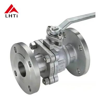 China Titanium TA1 TA2 TA10 Gr2 Gr3 Floating Ball Valve Flanged End Connection for Acetic Acid Flow – ANSI Class 150 Class 300 for sale