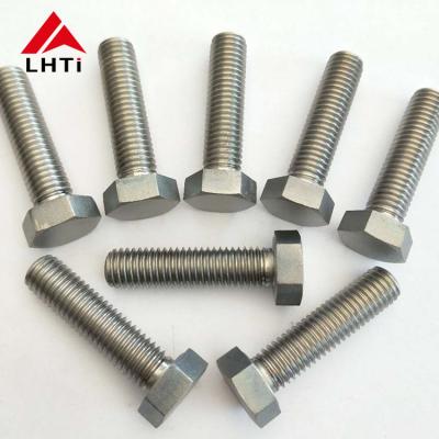 China Gr2 Gr5 Titanium Bolts Nuts , M8 M10 M12 Anodizing Titanium Hex Head Bolts for sale