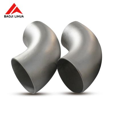 China Titanium 90 Degree Elbow Pipe Grade 2 Grade 7 Grade 12 ASME B16.9 for sale