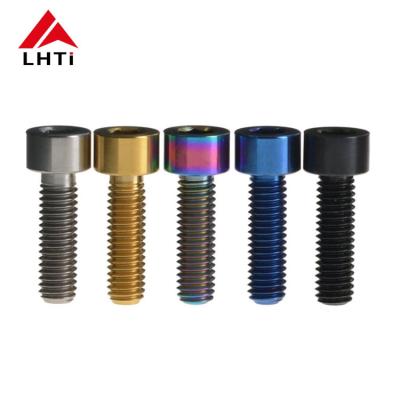 China Forged M6 Gr2 Titanium Hex Socket Cap Screws DIN912 for sale