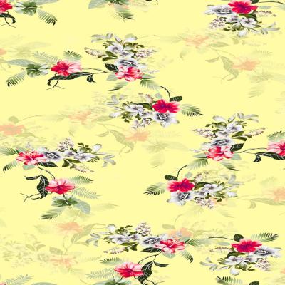 China Other Natural And Floral Design 100% Polyester 125gsm Bubble Satin Digital Printing Fabric For Garment for sale