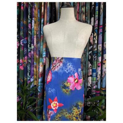 China Other best online service fleur de lis in polyester digital print for long dress for sale