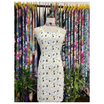 China Other mini factory wholesale price check sweater pattern in digital print of polyester for long dress for sale