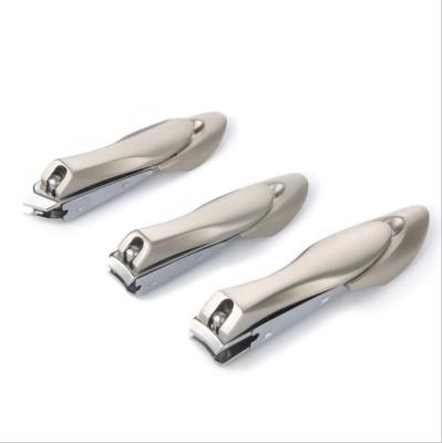 China No Splatter Nail Clippers with Catcher No Splatter Toenail Clipper Stainless Steel Nail Cutter Trimmer for sale