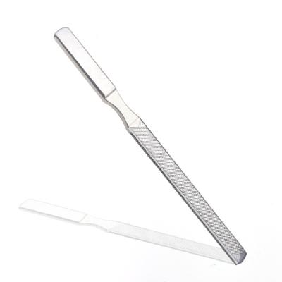 China 4 Sides Stainless Steel Nail Folder 4 Sides Nail Folder Metal Buffer Toenail Manicure Folder for Salon and Home for sale