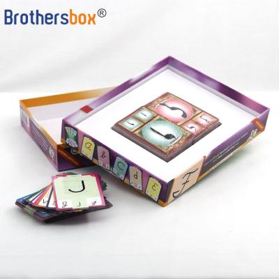 China Low Lid Recyclable Luxury Rigid Recyclable Single Cardboard Box Treasure Chest Paper Game Toy Gift Card Game Card Design Box for sale