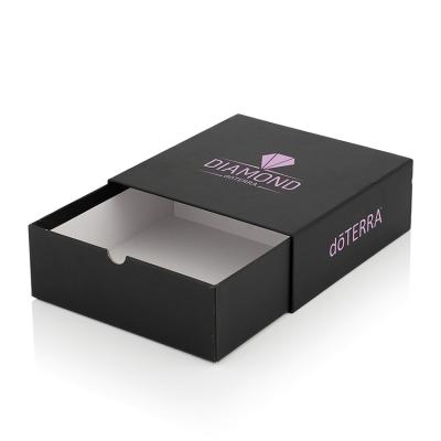 China Custom Logo High Quality Luxury Cardboard Recyclable Wholesale Recyclable Gift Paper Drawer Packaging Box for sale