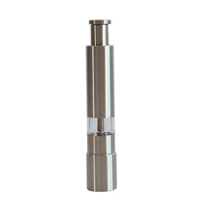 China Stainless Steel Hand Pepper Grinder Portable Creative Kitchen Spiny Manual Ash Grinder Instrument for sale