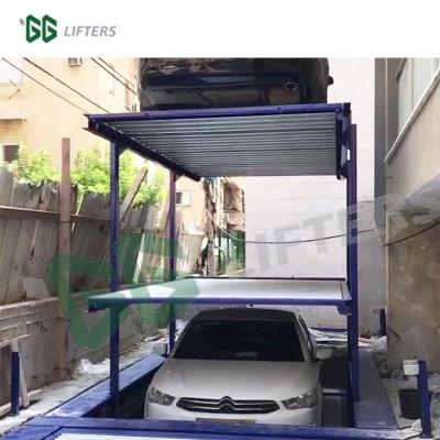 China Underground Parking Mechanical Parking System Car Lift Pit 2 Layer Stacker 5000*1850*1550 Mm for sale