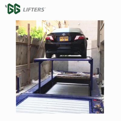 China Residential Pit Garage Parking Lot Car Lift &Elevator Underground Car Lift Cost 5000 x 2000 x1980 mm for sale