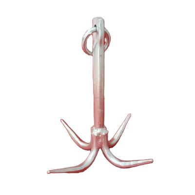 China Marine Hardware Four Grapnel Anchor for Boats HDG Yacht Calculation Weight Original Marine Jiangsu Steel Outboard Plate Anchor for sale