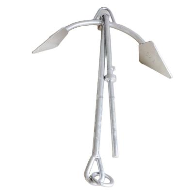 China Marine Hardware Two Grapnel Anchor for Boats HDG Yacht Calculation Weight Original Marine Jiangsu Steel Plate Outboard Anchor for sale