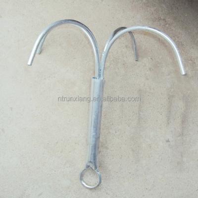 China Dive Boat Boat Leisure Hot Galvanized Four Claw Grapple Anchor for sale