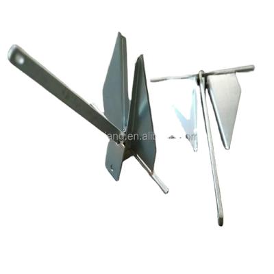 China Q235 25KG Carbon Steel Boat Accessories Marine Hardware 316 Stainless Steel Boat Anchor Mirror Polished Bruce Anchor for sale