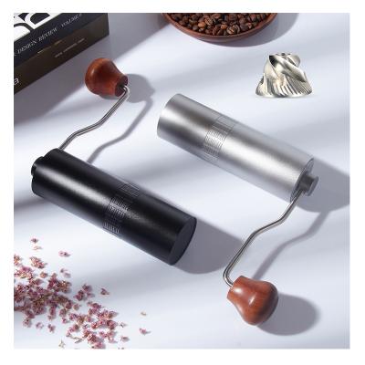 China OEM Camping Mini Portable Conical Burrs Stainless Steel Adjustable Manual Coffee Grinder for sale