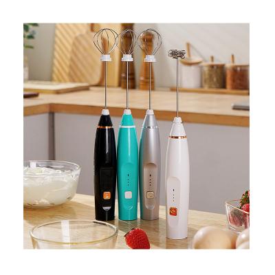 China Custom Viable Logo Usb Coffee Blender Rechargeable Handheld Automatic Electric Milk Frother New Design Wholesale Price for sale