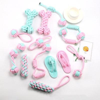 China Sustainable Dog Toys for Chewing Dog Toy Set for Pets Cotton Dog Rope Toy for Teething Chewing Play, Heavy Duty Pull and Drag for sale