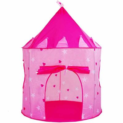 China Soft Toy Princess Castle Play Tent with Glow in the Dark Stars, Conveniently Folds In to a Carry Case Kids Playhouse Toy Tent for sale