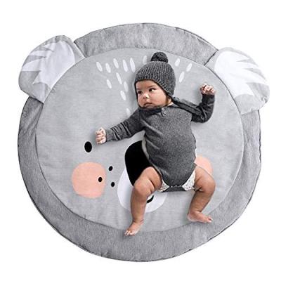 China Round Blanket Elk Elephant Fox Carpet Eco-friendly Cotton For Baby Floor Play Mat Kids Room Decoration Crawling Mat For Kids for sale