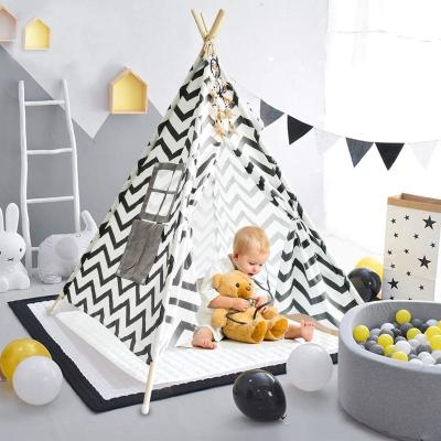 China Toy Kids Playhouse Teepee Tent Soft Indian Style Teepee For Boys Girls Toy Tent for sale