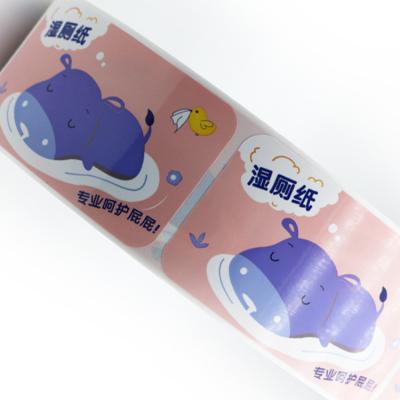 China Custom Die Cut Sticker Light / Matte Film Membrane , Custom Waterproof Self Adhesive Vinyl PVC Die Cut Sticker Printing for sale