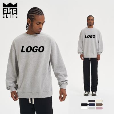 China ELITE 100%Cotton 330Gsm Custom Hoodies Unisex Cotton Custom Men Anti-wrinkle Sweatshirts Pullover White Plain Oversized Hoodies for sale