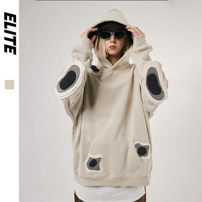 China Plain Custom Hoodies Patch Pullover Hoodies Anti-wrinkle ELITE Mens Cotton Logo Oversized Sweatshirts Men Custom Made for sale