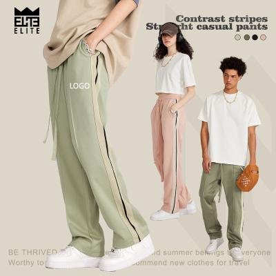 China Breathable Low MOQ Custom Design 275Gsm Sliver 275Gsm Plus Size Vintage Sweatpants Side Basic Mens Sweatpants for sale