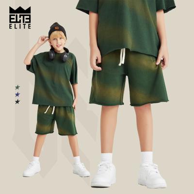 China Fade Proof Wholesale Kids Clothing Summer Boys Casual Pants Ninos Pantalones Cortos Color Aging Design Sporty Shorts For Boys for sale