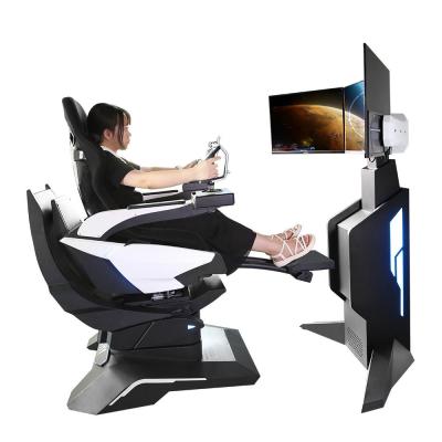 China Metal 9D  Cinema Game Plane Aircraft Virtual Reality Pilot Simulator for sale