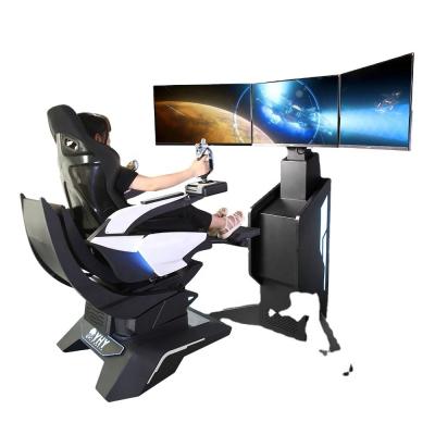 China Attendant Vr Flight Combat Simulator 360 Rotate Chair  Indoor Game for sale