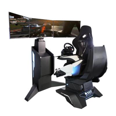 China 4D VR Racing Simulator 3 Dof Motion 1 Player All Aluminum Alloy Steering Wheel for sale