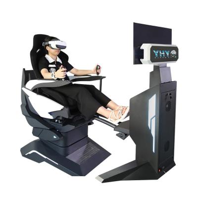 China 9D Vr Motion Simulator Chair Game Equipment With Joystick Rotation Machine for sale